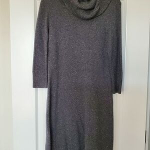Talbots Gray Sweater Dress, Size Small
